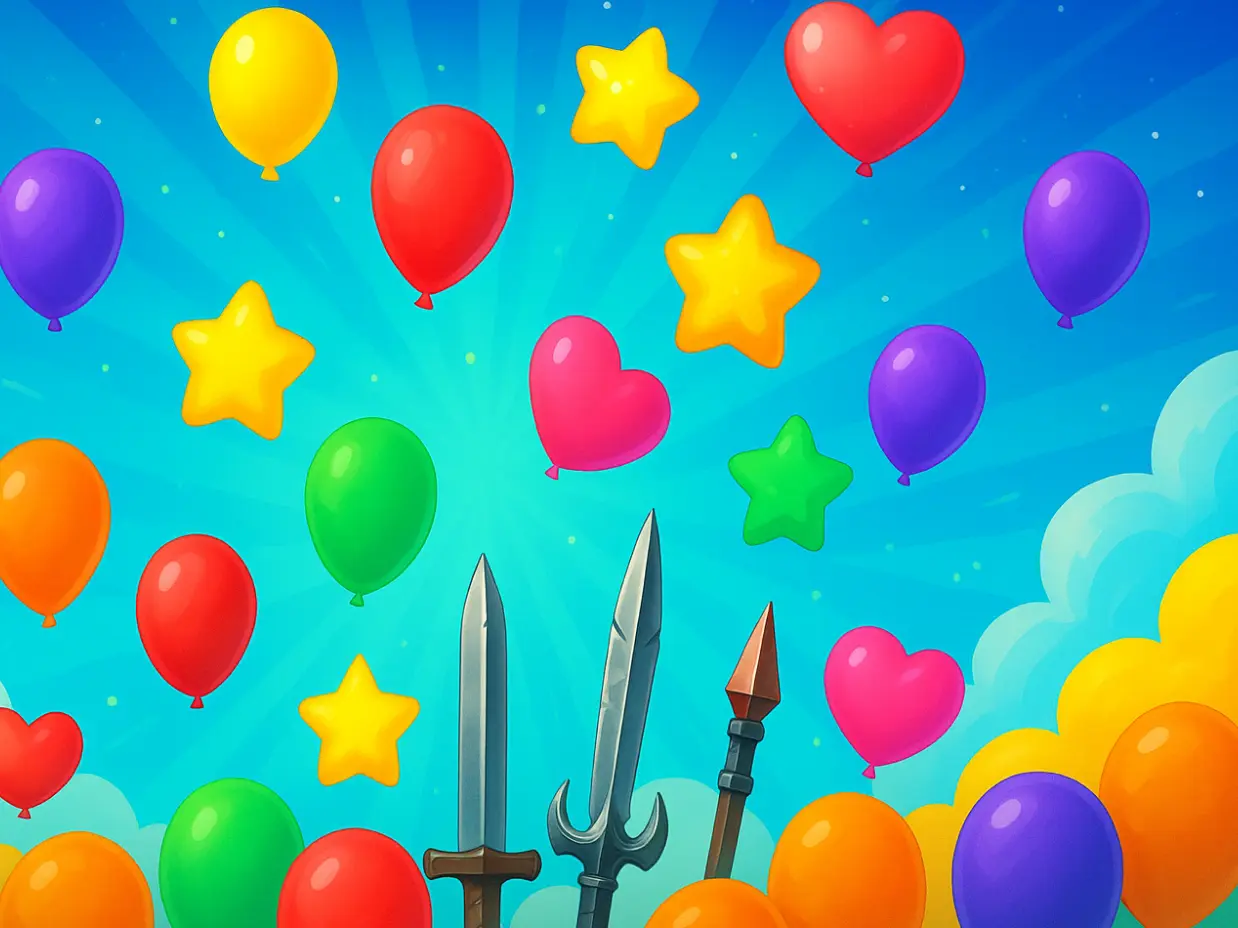 Project main image for Balloon Pop: Sword & Gold